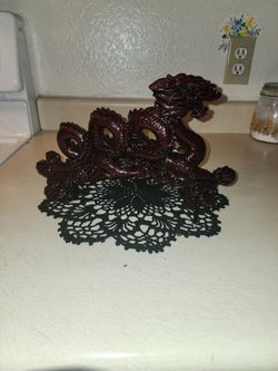 Vintage Cinnabar Dragon, Beautiful Details