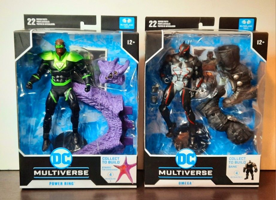 McFarlane DC Multiverse - Power Ring Crime Syndicate Build-A-Figure: Starro And Omega Last Knight On Earth Build-A-Figure: Bane