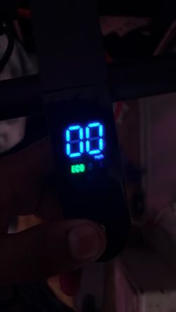 Black Electric Scooter with LED Lights