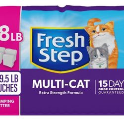 Fresh Step Multi Cat Litter 38lbs. Read Description on pricing 
