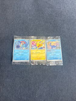 Lot of 3 pokemon promo cards. Keldeo, Pikachu And Aurorus