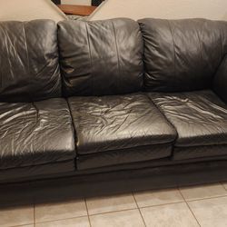 Leather sofa