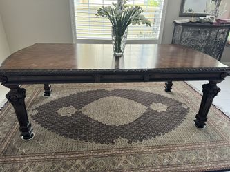 Solid Wood Dining Table 90”