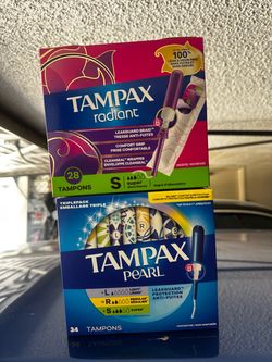 Tampax Radiant & Pearl Tampons Bundle