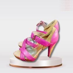 Charles By Charles David Rollick | Heels | Size 8 | Fushcia/Pink | Straps |