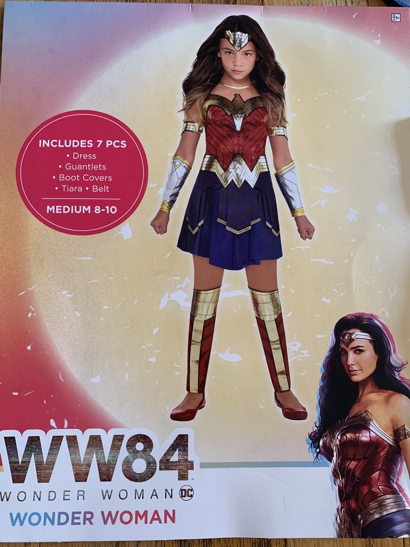 Wonder Woman Girls Costume Size M 8-10