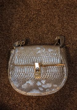 Silver crossbody bag