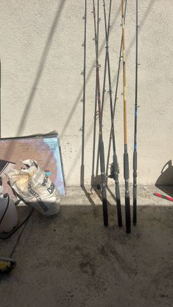 4 fishing poles