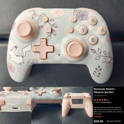 Nano Enhanced Wireless Controller for Nintendo Switch 2 / Switch - Pikachu Garden (NEW!)
