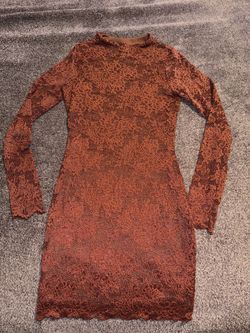 Brown Lace Dress