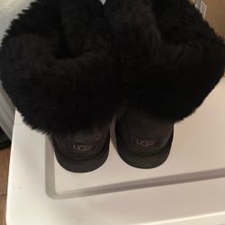 UGG Black Boots Size 10 Suede