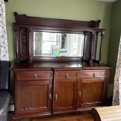 Antique China cabinet Hutch