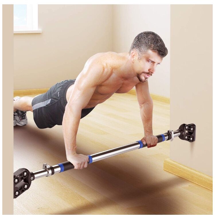 Doorway Pull Up and Chin Up Bar Upper Body Workout Bar for Home Gym Exercise Fitness & 440 LBS