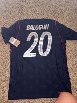New SZ Med Folarin Balogun #20 Nike USMNT 2026 Away Match Authentic Jersey– IB5225-475