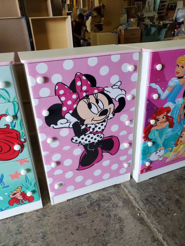 New Minnie Mouse 5 Drawer Dresser Chest Available In Other Characters 