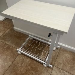 Small Side Table On Wheels 