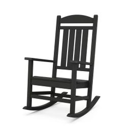 Black Wooden Rocking Chair