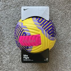 NIKE FLIGHT SOCCER FUTBOL 2023-24 MATCH BALL SIZE 5 ACC FIFA YELLOW PURPLE MAGENTA NEW