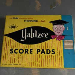Yahtzee Score Pads Collectable Item In Box From 1956