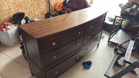 Dresser with mirror