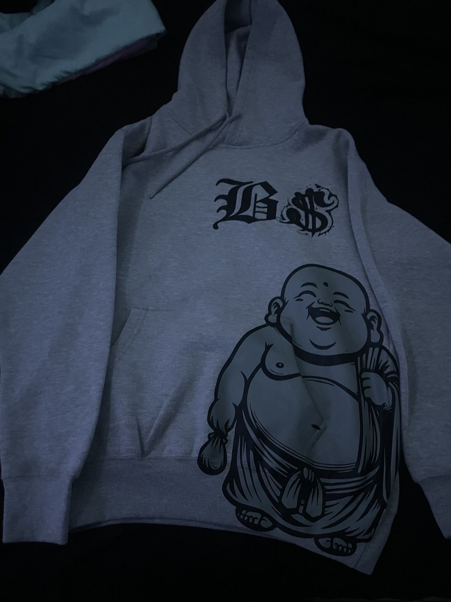 Blue StripsXSDL Hoodie Buddha In Frond Chapo In Back Size Medium Lmk Trades Offers