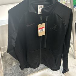 Nike Alabama Crimson Tide Mens Medium Full Zip Track Jacket Black DD0139-010 Size L 