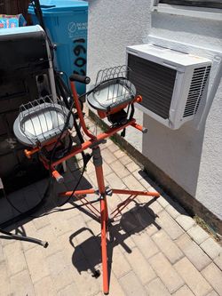 Semi used outside heater & construction light