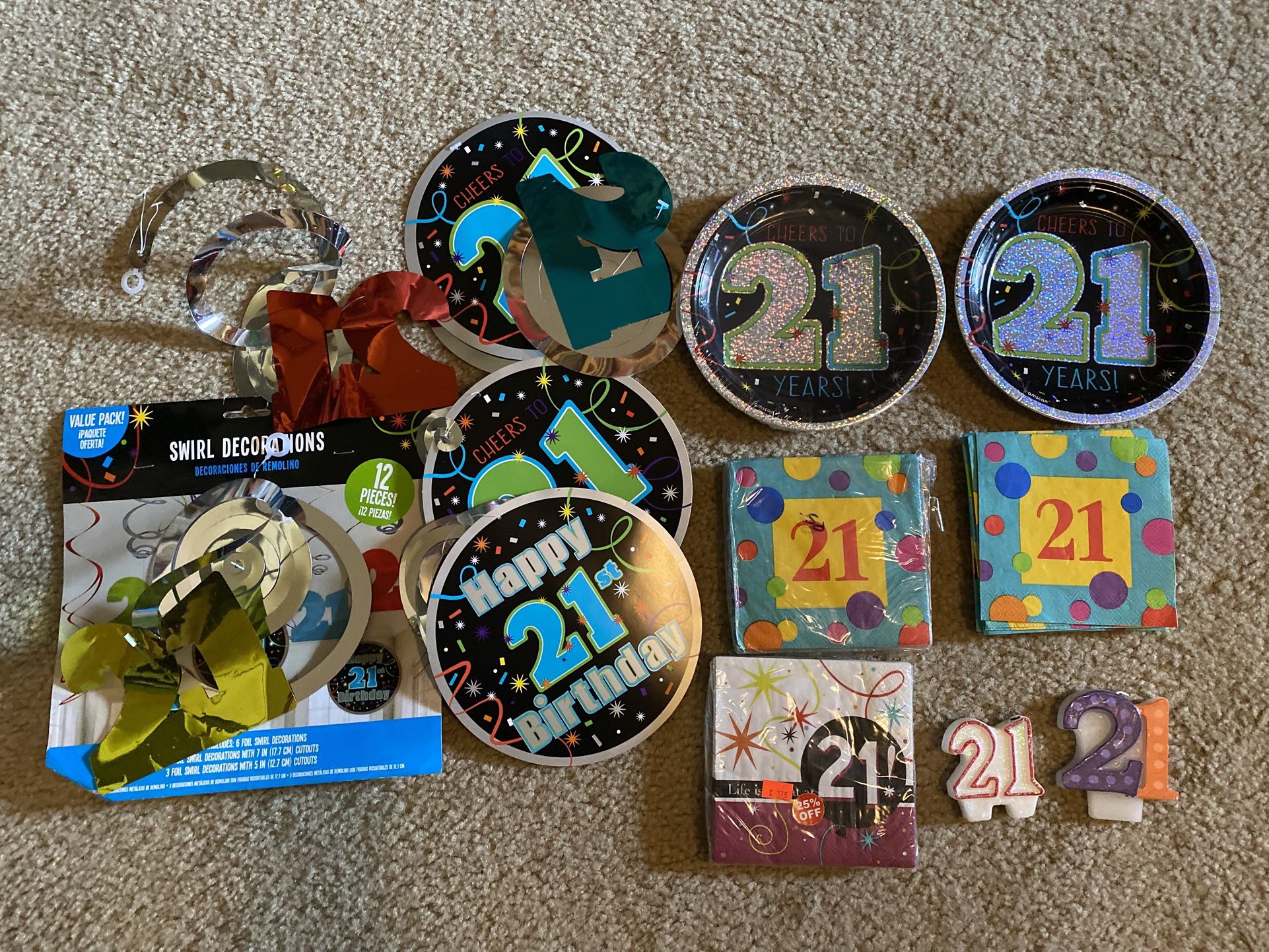 21st Birthday Party Supplies