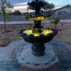 Cement Fountains 8 Feet Tall 