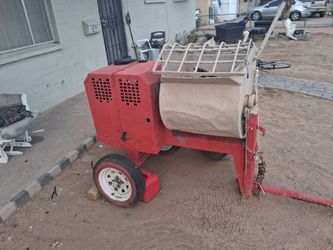 Cement mixer red