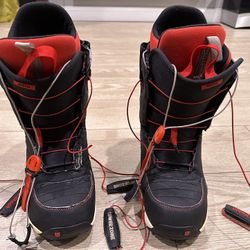 Burton MOTO Snowboard Boots Mens Size 10 Black