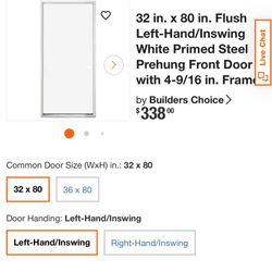 32x80 Steel Door - Exterior 
