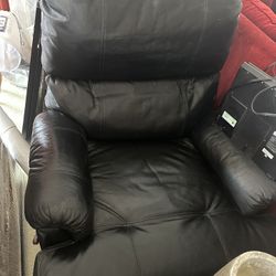 Leather Recliner Sofa (almost New)  - $90
