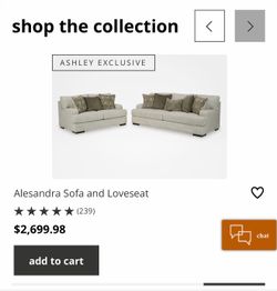 🛋️ Ashley Furniture Alessandra Sofa & Loveseat Set
