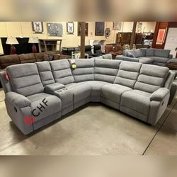 Living room motion recliner sectional sofa 
