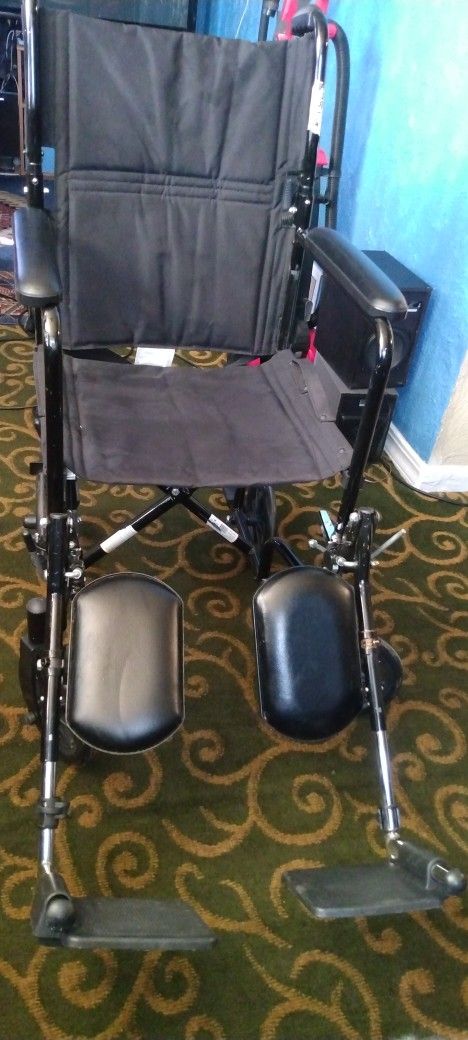 Nova Folding Back Leg Rest Transport Chair