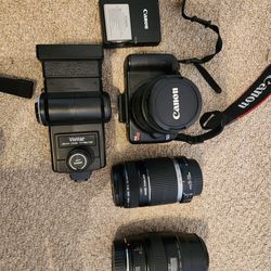 CANON DSLR CAMERA WITH LENSES TRADE OR BUY