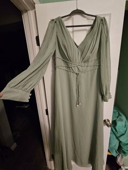 Matcha Green Bridesmaid Dress Azazie Sage Size A16 for Sale in San Diego,  CA - OfferUp