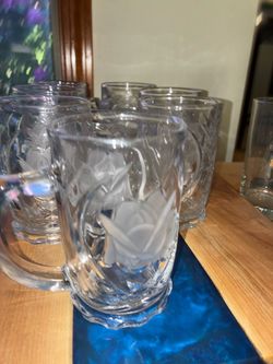 Vintage Mikasa Frosted Pearl Mugs