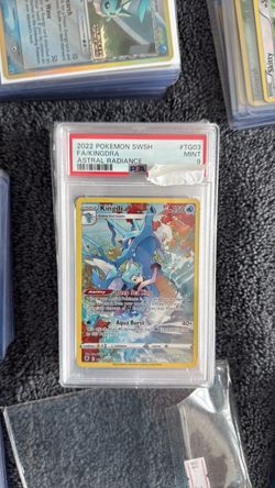 2022 POKEMON SWORD & SHIELD ASTRAL RADIANCE TG03 FULL ART/KINGDRA PSA 9