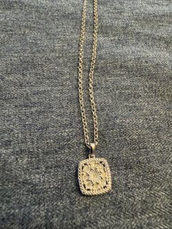 925 starling silver necklace Italy with really diamonds
