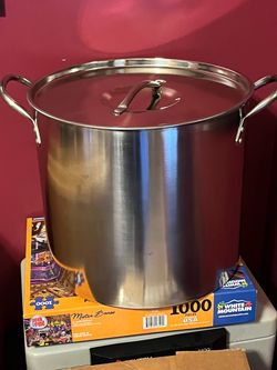 Large Stainless Steel Stock Pot with Lid