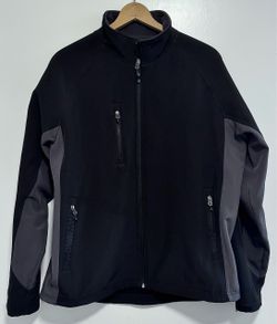 🧥 Fossa Tiburon Jacket, Water Resistant, Black/Gray, 4 Zipper Pockets (new)