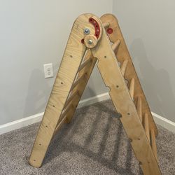 Goodevas Adjustable Montessori Climbing Triangle & Reversible Slide/Ramp Set