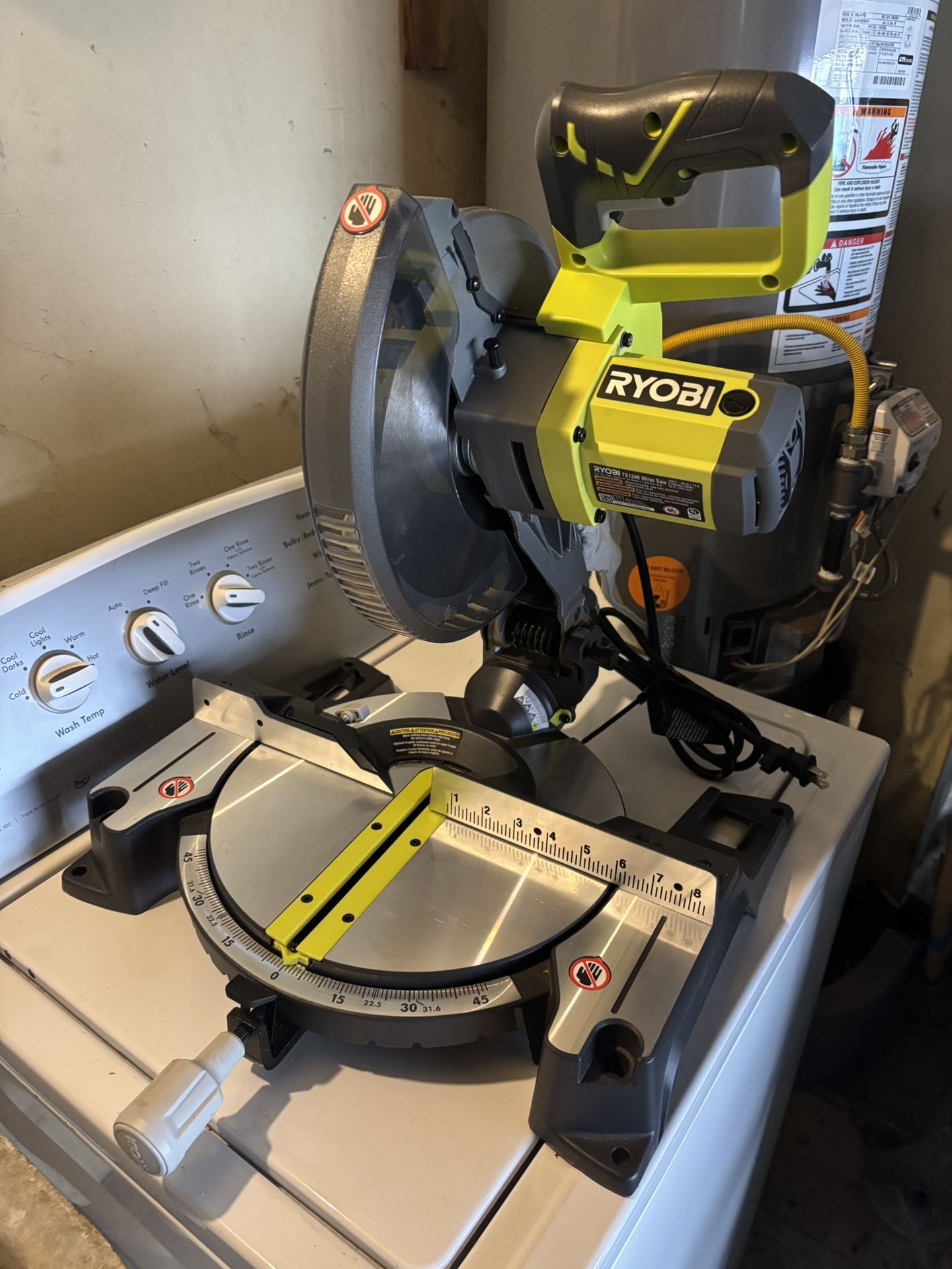 RYOBI 14 Amp Corded 10 in. Compound Miter Saw with LED Cutline Indicator