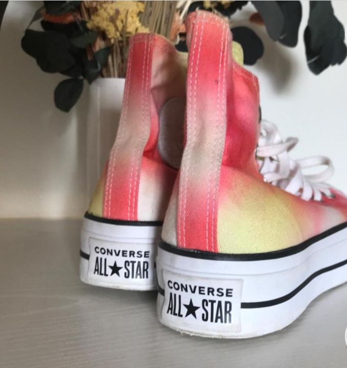 Tie dye CONVERSE All Star high-top platform sneaker