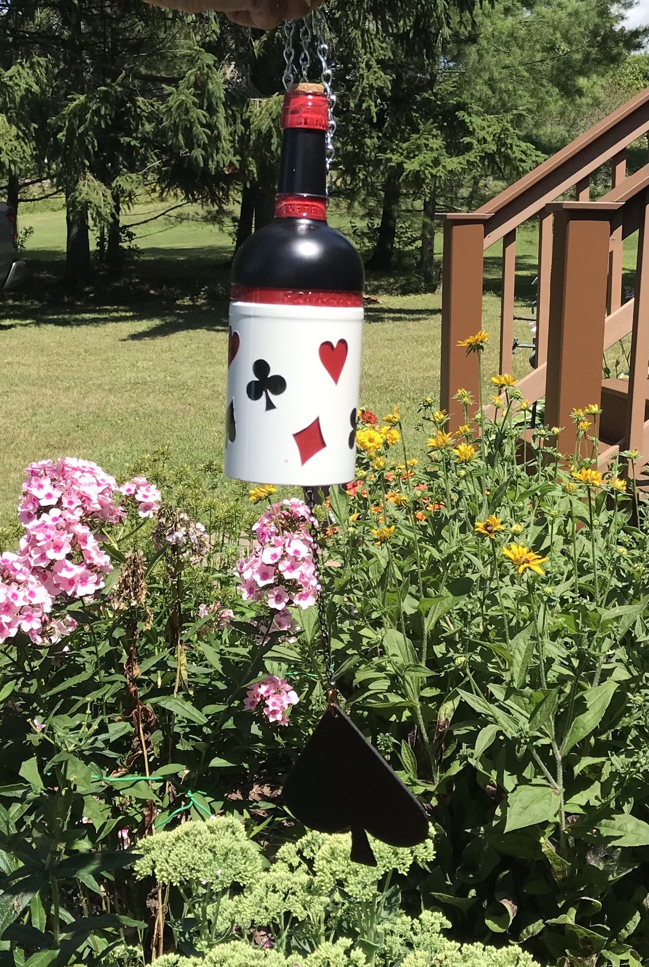 Glass Bottle Wind Chime