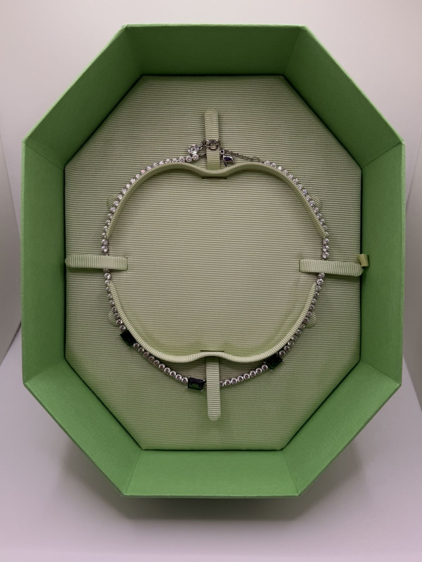 Swarovski Green Matrix Tennis Necklace