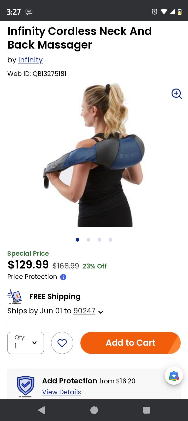 Infinity Neck And Shoulder Massager