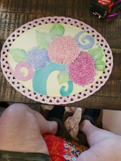 Pink hand painted